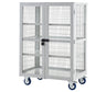 XD139060MLXX Lockable Cage Trolley with Steel Shelves (4482658172963)