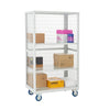 XW199060MLXX Open Front Cage Trolley with Steel Shelves with props (4482658336803)