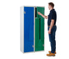 Z Door Lockers with Steel Doors group shot in use (6108773056683)