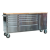 Mobile Stainless Steel Tool Cabinet 10 Drawer & Cupboard