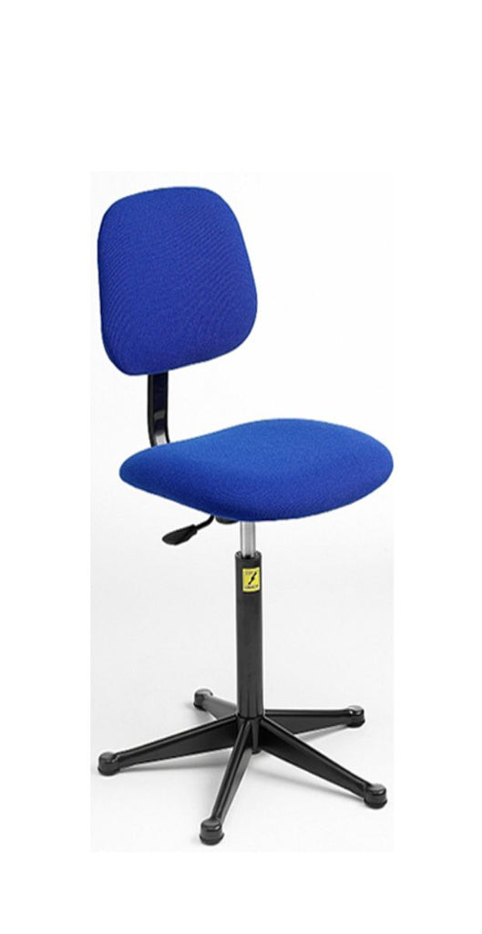 ESD Chair for Industrial Use with Feet blue (6594109866155)
