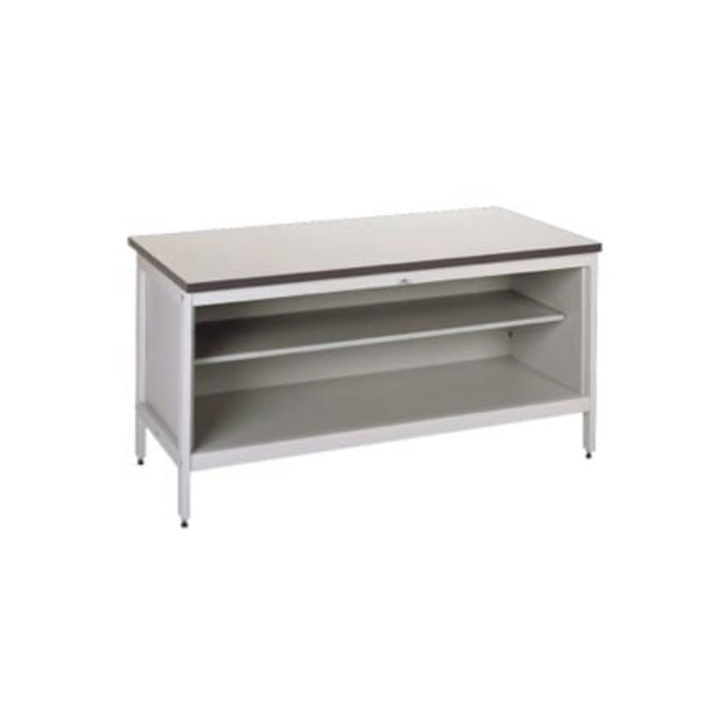 Heavy-Duty Open Mail Sorting Workbenches with Shelves - Sitting or Standing Height (6237972529323)