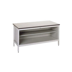 Heavy-Duty Open Mail Sorting Workbenches with Shelves - Sitting or Standing Height