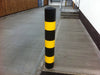 Ragged Black and Yellow Bollard (4365598261283)