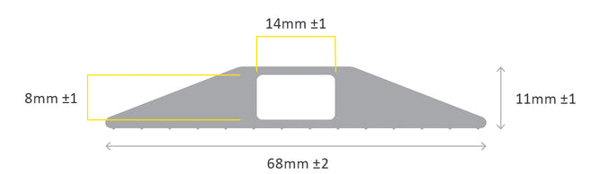 14mm cable protector drawing (4340159840291)