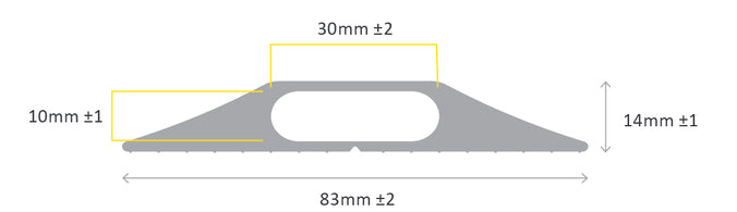 30mm cable protector drawing (4340159840291)