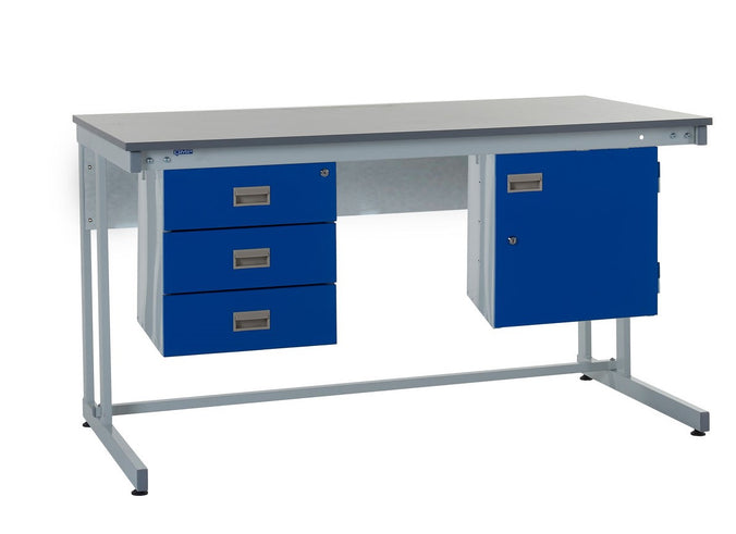 Cantilever Workbench and Accessories Kit B - Laminate Worktop (4458825089059)