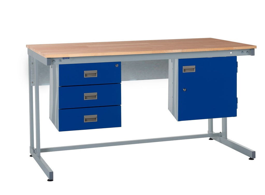 Cantilever Workbench and Accessories Kit B - Wood Worktop  (4458825121827)