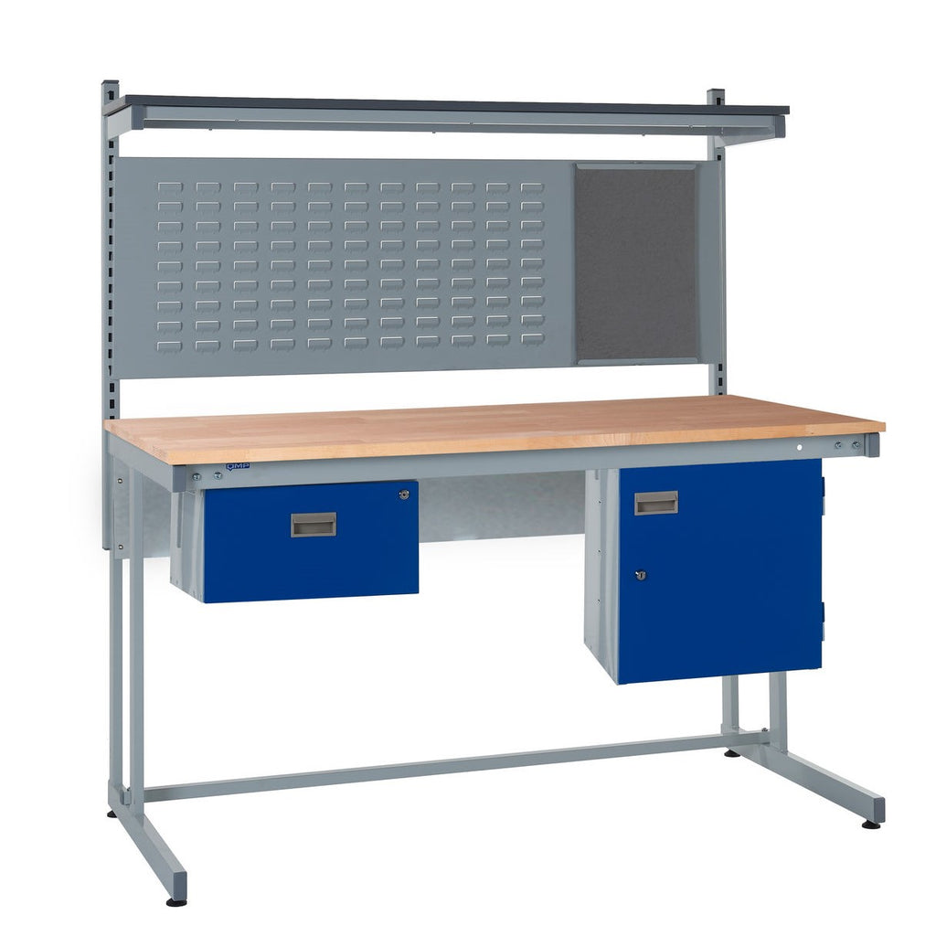 Cantilever Workbench and Accessories Kit C - Wood Worktop  (4458825187363)