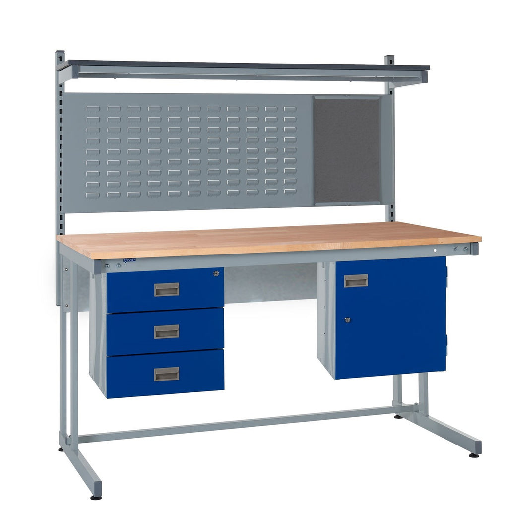Cantilever Workbench and Accessories Kit D - Wood Worktop  (4458825252899)