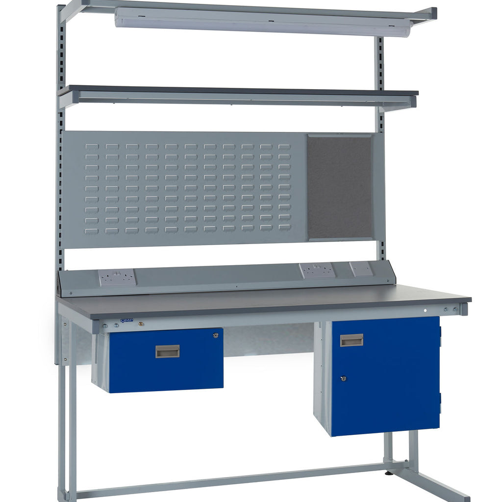 Cantilever Workbench and Accessories Kit E - Laminate Worktop (4458825285667)