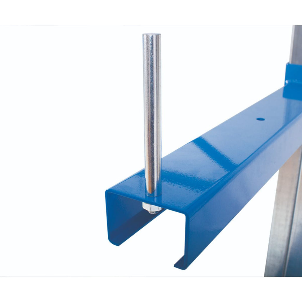 Cantilever Racking with Parallel Arms - Double Sided close up of arm end pin (4810500407331)