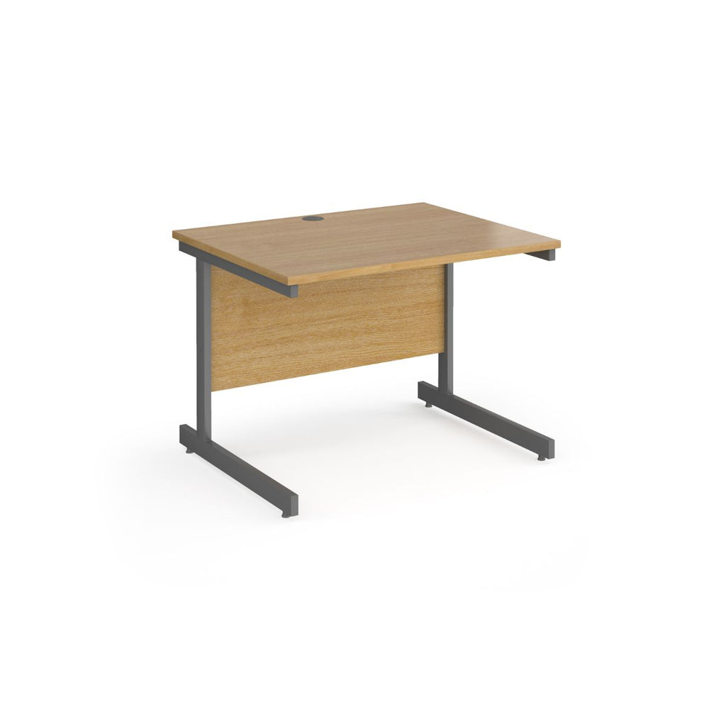 Eco Rectangular Office Desks 800mm Deep oak (6097101062315)