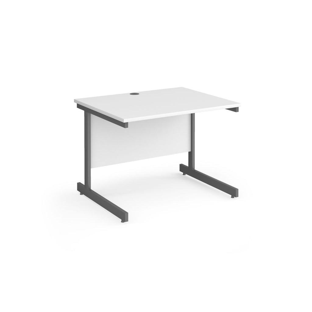 Eco Rectangular Office Desks 800mm Deep white (6097101062315)