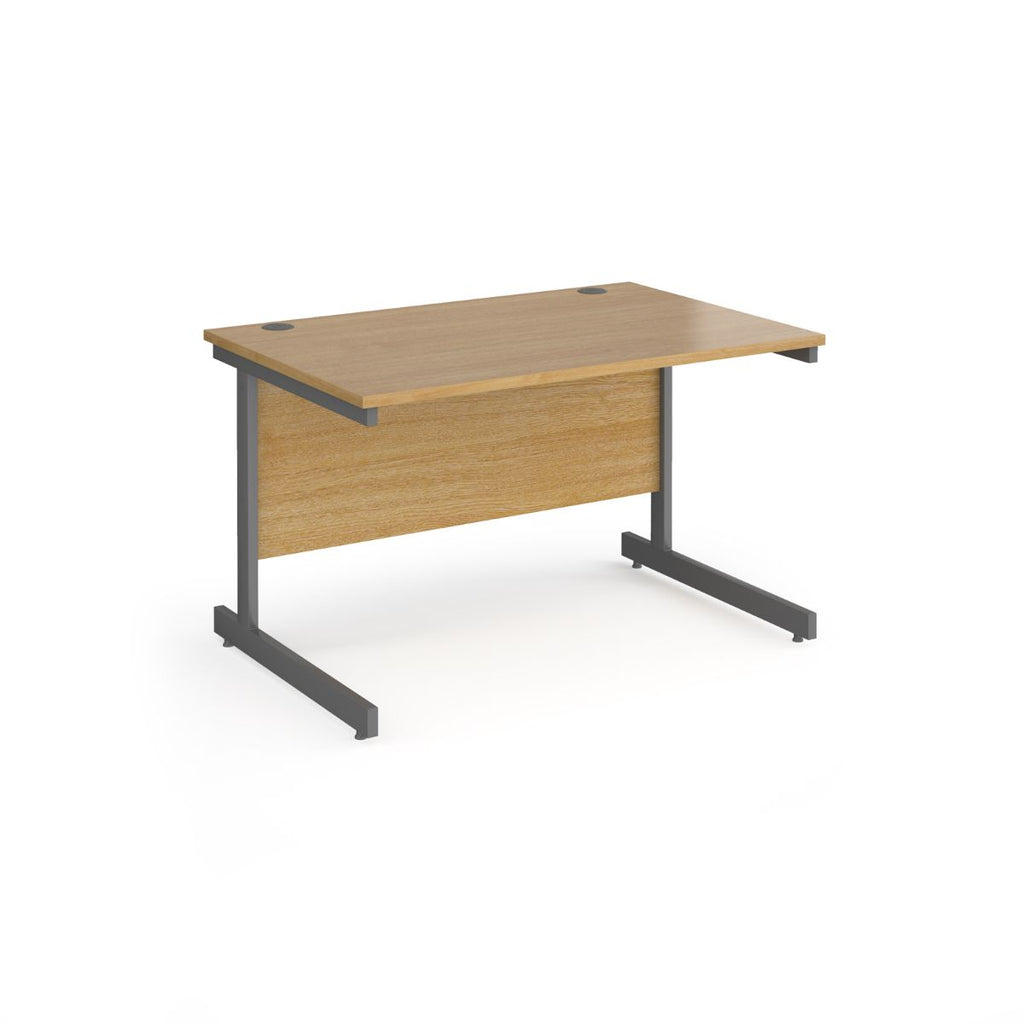Eco Rectangular Office Desks 800mm Deep oak (6097101062315)