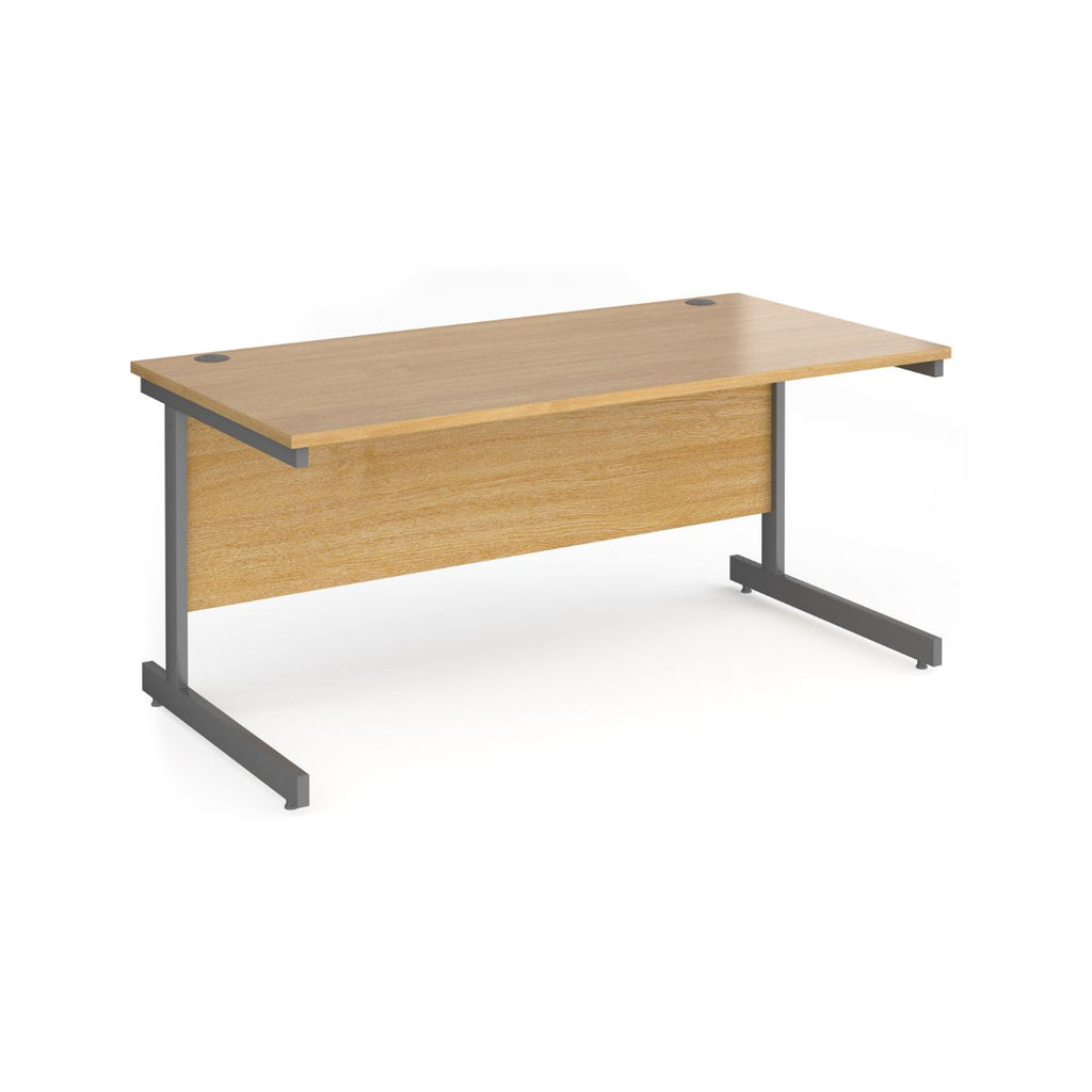 Eco Rectangular Office Desks 800mm Deep oak (6097101062315)