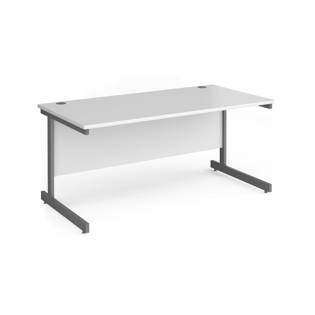 Eco Rectangular Office Desks 800mm Deep white (6097101062315)