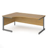Eco Left Hand Curved Office Desks oak (6097181081771)