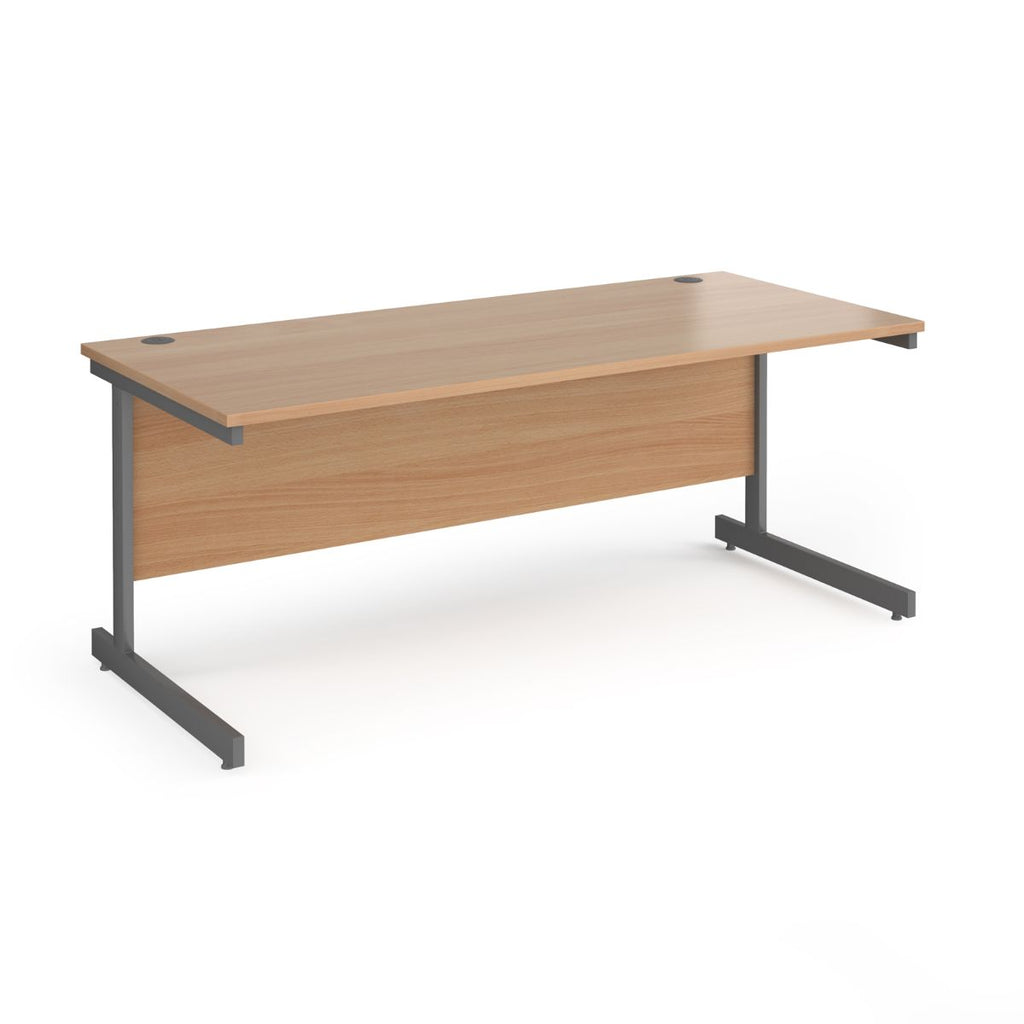 Eco Rectangular Office Desks 800mm Deep beech (6097101062315)