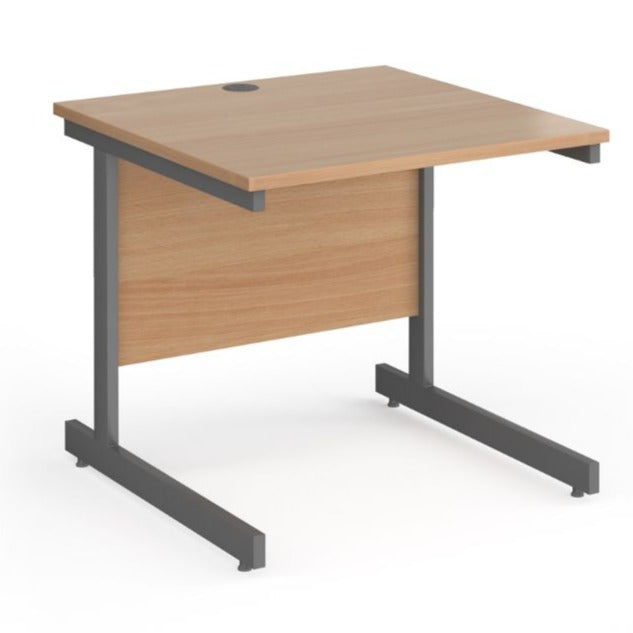 Eco Rectangular Office Desks 800mm Deep beech (6097101062315)
