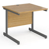 Eco Rectangular Office Desks 800mm Deep oak (6097101062315)