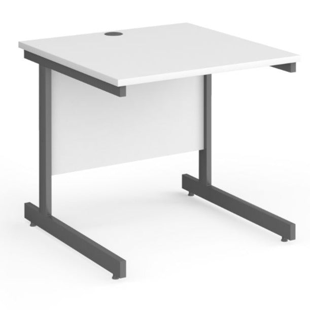 Eco Rectangular Office Desks 800mm Deep white (6097101062315)