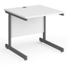Eco Rectangular Office Desks 800mm Deep white (6097101062315)