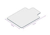 Recycled PET Office Chair Mats (Lipped Edge) - Hard Floors