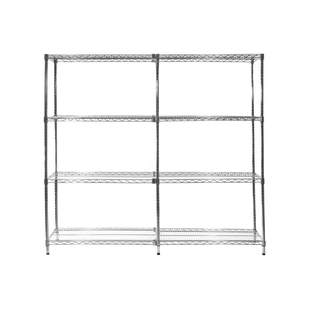 Extension Bay for Eclipse Chrome Wire Shelving Unit (4 Shelves) (6130469896363)