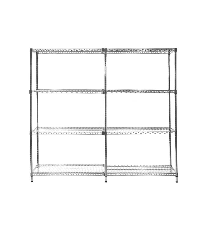Eclipse Chrome Wire Shelving Unit (4 Shelves) (6130469798059)