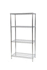 Eclipse Chrome Wire Shelving Unit (4 Shelves) (6130469798059)