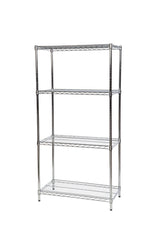 Stainless Steel Wire Shelving Unit (4 Shelves)