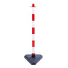 chain post set red and white and concrete filled base (4555548491811)