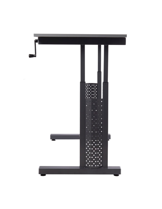 Cost Saver Height Adjustable Workbench full height side view (4453380227107)