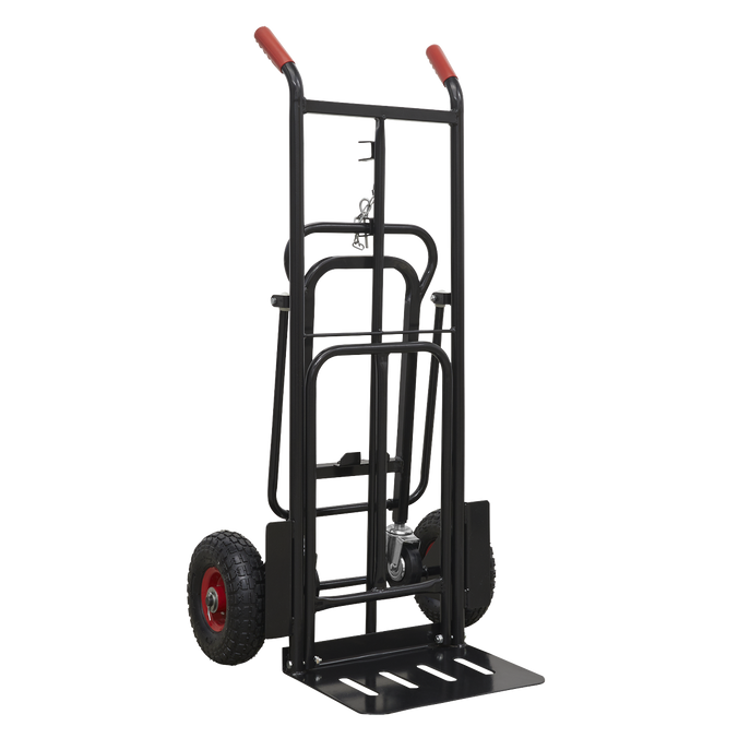 Heavy-Duty 3 Position Sack Truck with Pneumatic Tyres - 300kg Capacity