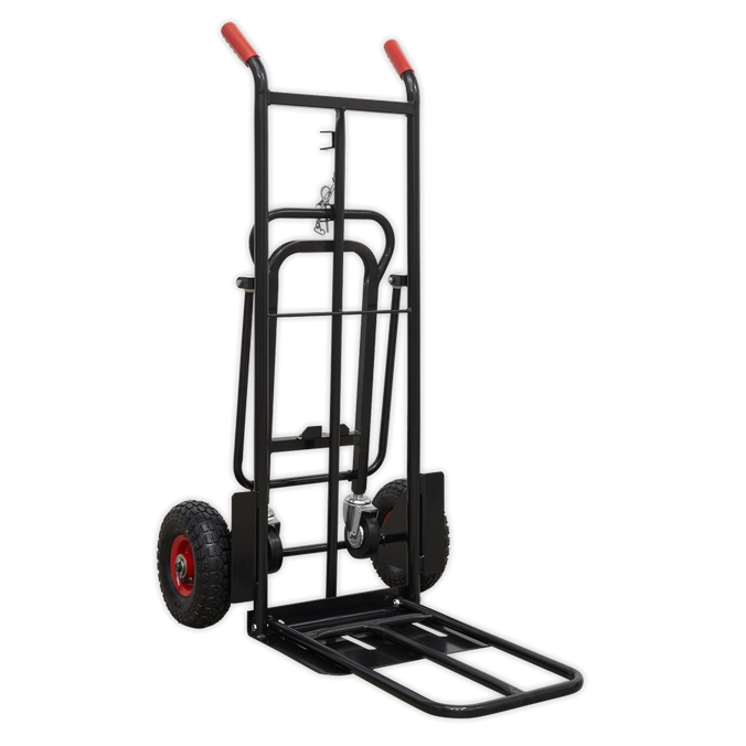 Heavy-Duty 3 Position Sack Truck with Pneumatic Tyres - 300kg Capacity