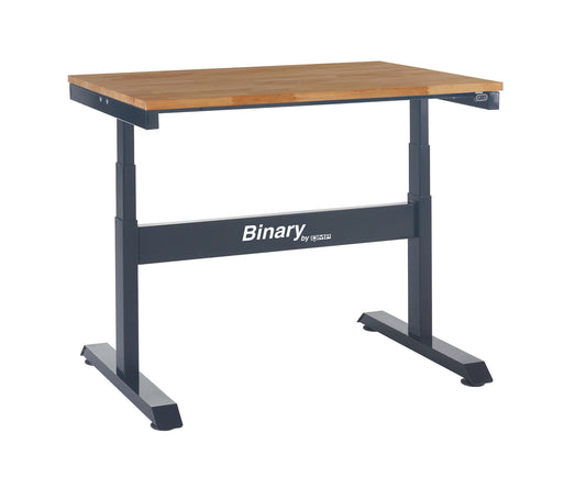 Electric height adjustable workbench - wood worktop (4453380390947)