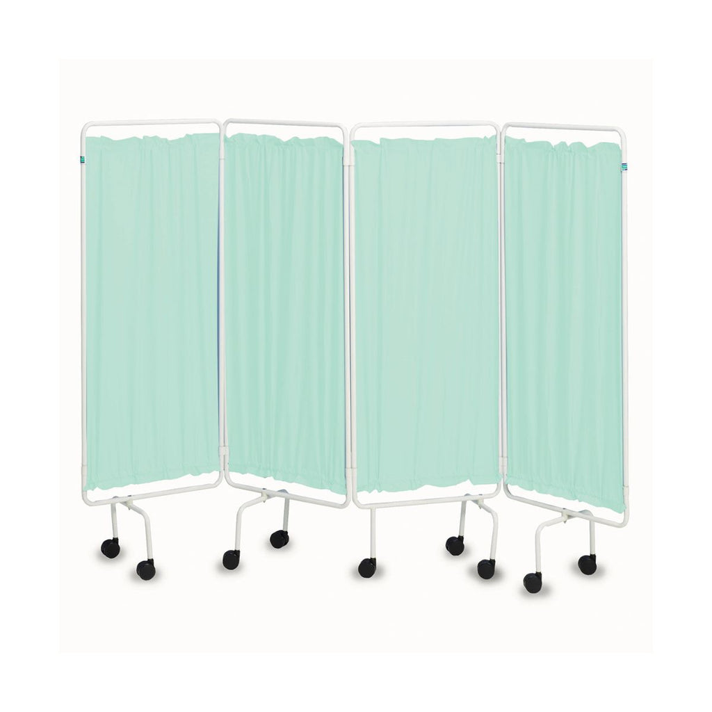 Portable Folding Medical Screen with Green Curtains (6544300736683)