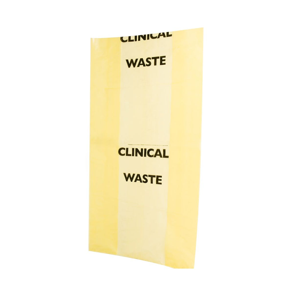 Yellow Clinical Waste Bag 40cm x 61cm - Pack of 50 (6546193449131)