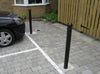 Traditional Black Coated Bollard (Below Surface Mounted) in use (6083981246635)