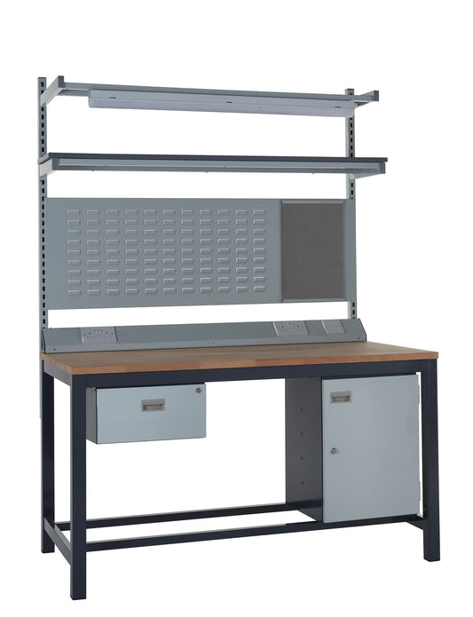 Heavy Duty Workbench and Accessories Kit E - Wood Worktop (4455353548835)