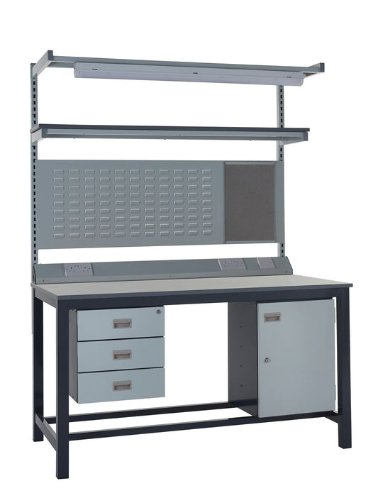 Heavy Duty Workbench and Accessories Kit F - Laminate Worktop  (4455353581603)