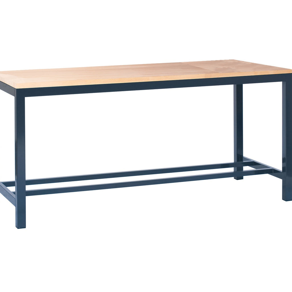 Heavy duty workbench with wood worktop (4455353188387)
