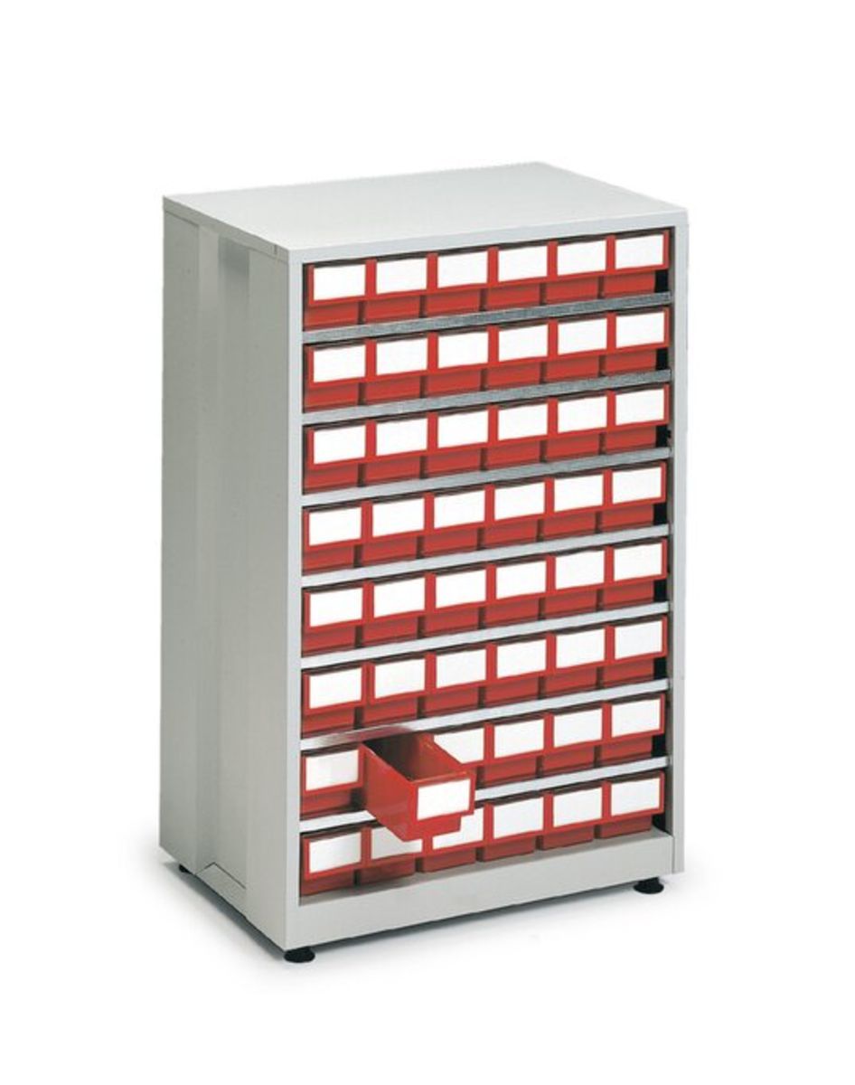 High-Density Small Parts Storage Cabinets with 48 x 82mm x 92mm x 400m