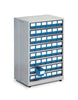 High-Density Small Parts Storage Cabinets with 48x 82mm x 92mm x 400mm Bins blue (6573248086187)
