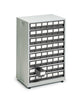 High-Density Small Parts Storage Cabinets with 48x 82mm x 92mm x 400mm Bins grey (6573248086187)