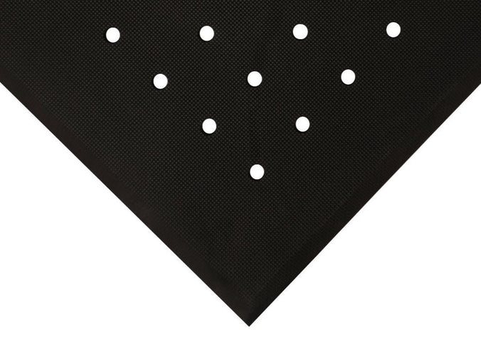 Anti-fatigue industrial mat with non-slip and easy-clean features.