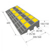 Rubber Traffic Kerb Ramps for Cars