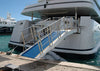 Boat matting on a yacht access ramp