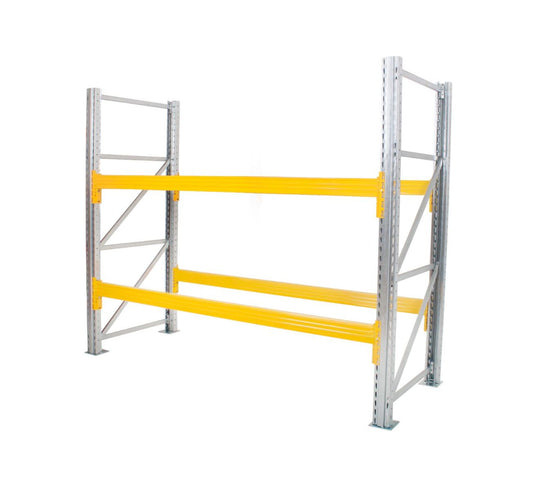 Heavy-Duty Galvanised Pallet Racking Frames 110cm Deep (6201346097323)